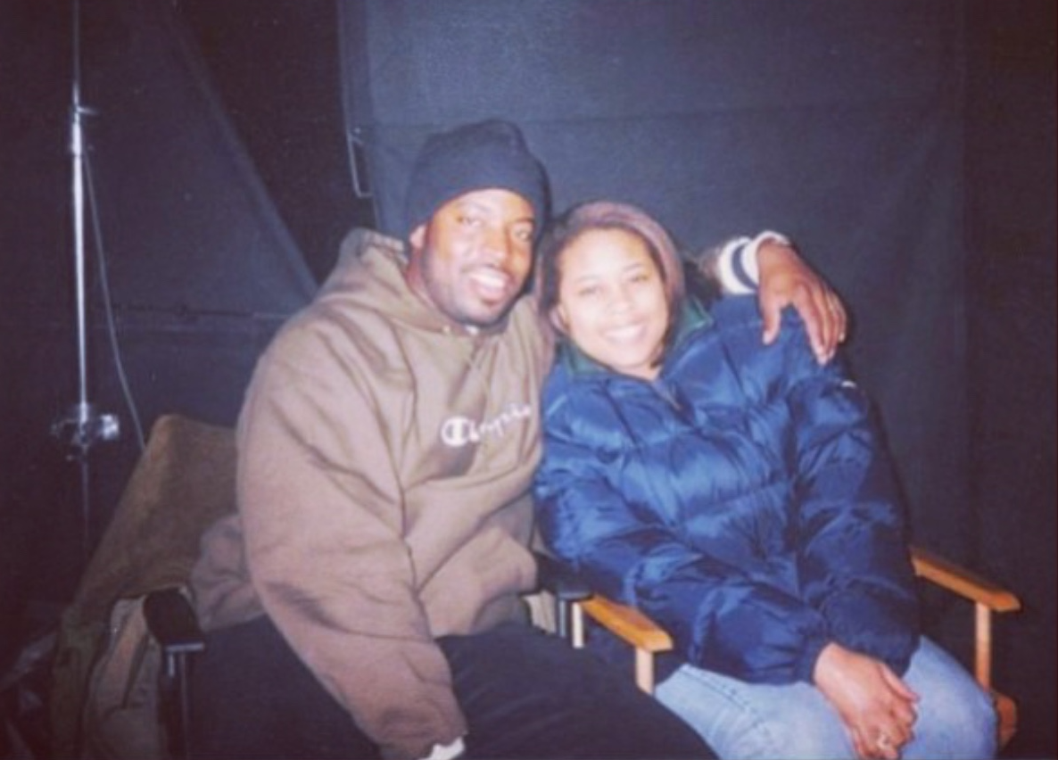Andrena Hale on set in the early days, in a director&rsquo;s chair