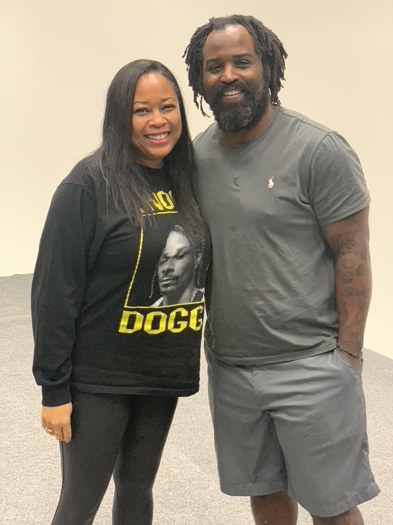 Andrena Hale with Ricky Williams